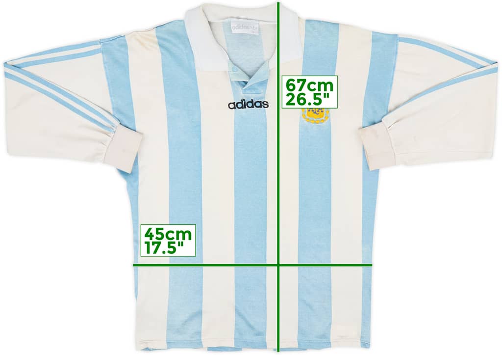 1994 Argentina Home L/S Shirt - 5/10 - (S)