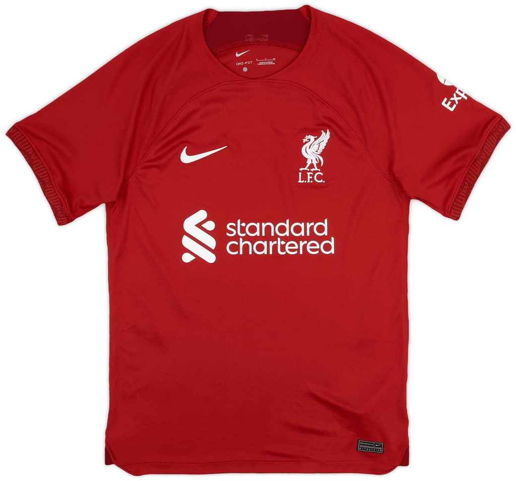 2022-23 Liverpool Home Shirt Virgil #4 - 9/10 - (S)