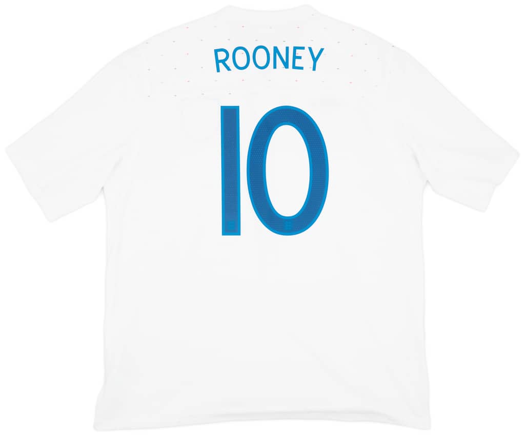 2010-11 England Home Shirt Rooney #10 - 8/10 - (XXL)
