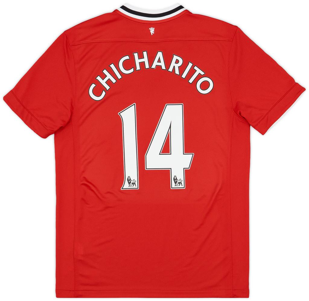 2011-12 Manchester United Home Shirt Chicharito #14 - 7/10 - (M)
