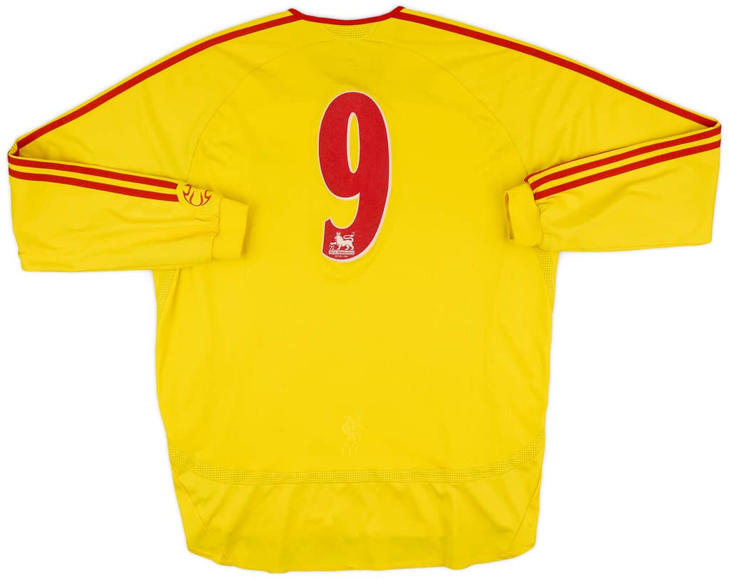 2006-07 Liverpool Away L/S Shirt #9 - 5/10 - (XL)