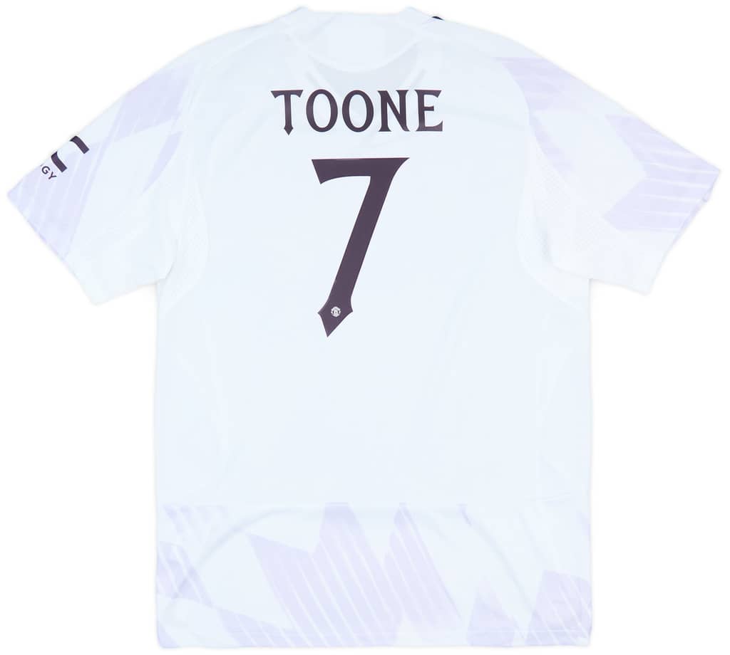 2025-26 Manchester United Women's Authentic Away Shirt Toone #7 (Unisex fit)