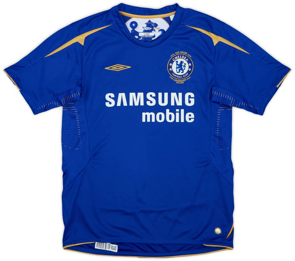2005-06 Chelsea Centenary Home Shirt - 9/10 - (M.Boys)