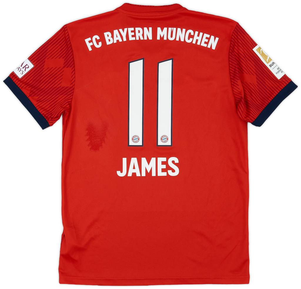 2018-19 Bayern Munich Home Shirt James #11 - 8/10 - (S)