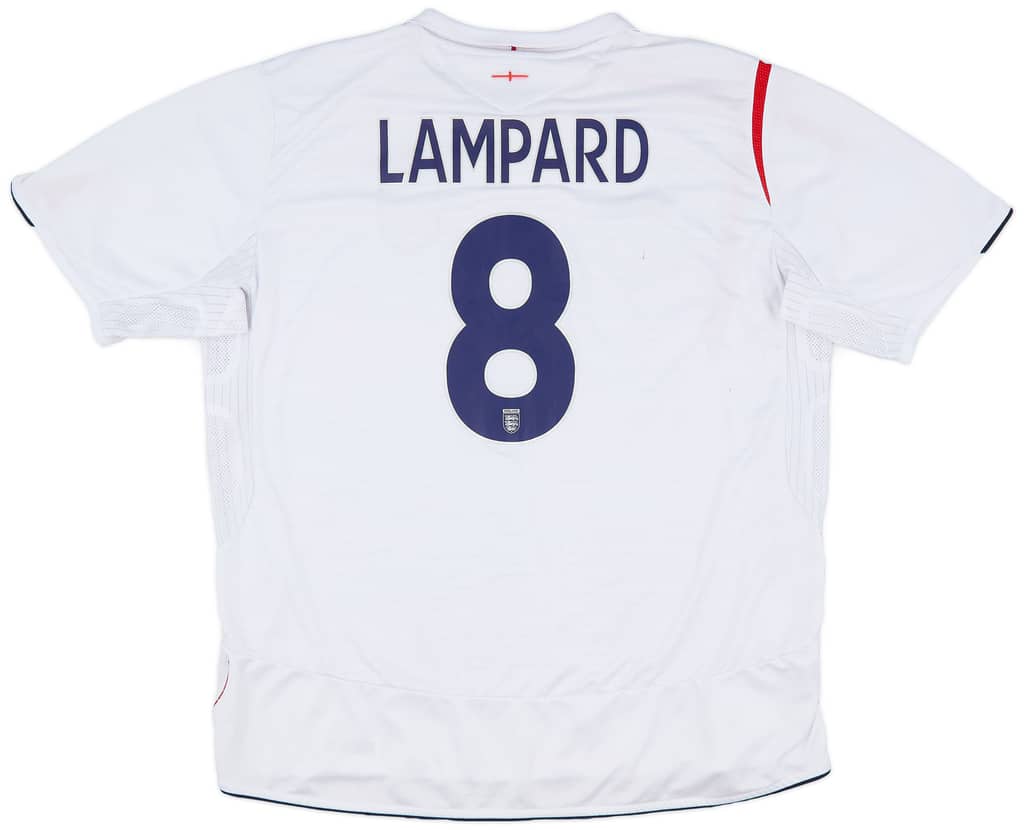 2005-07 England Home Shirt Lampard #8 - 7/10 - (XXL)
