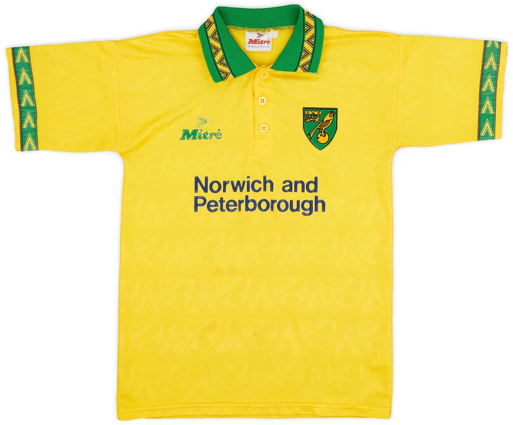 1994-96 Norwich Home Shirt - 5/10 - (L.Boys)