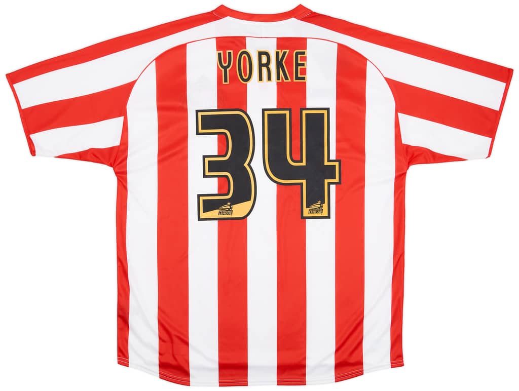 2006-07 Sunderland Signed Home Shirt Yorke #34