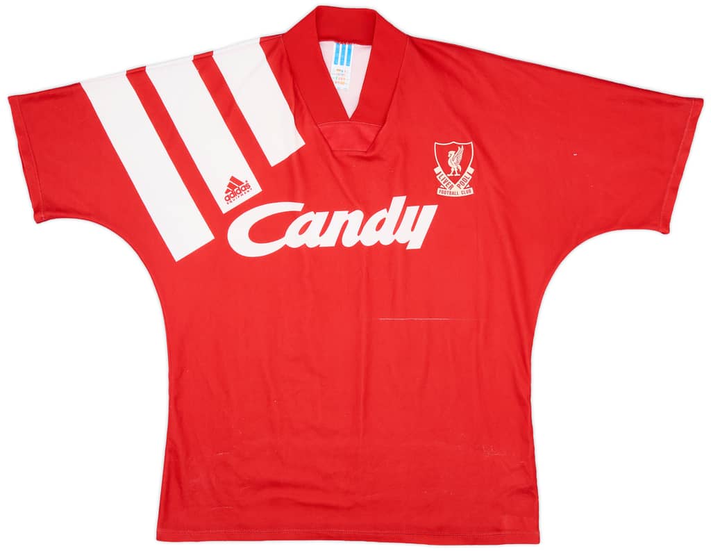 1991-92 Liverpool Home Shirt - 6/10 - (L/XL)