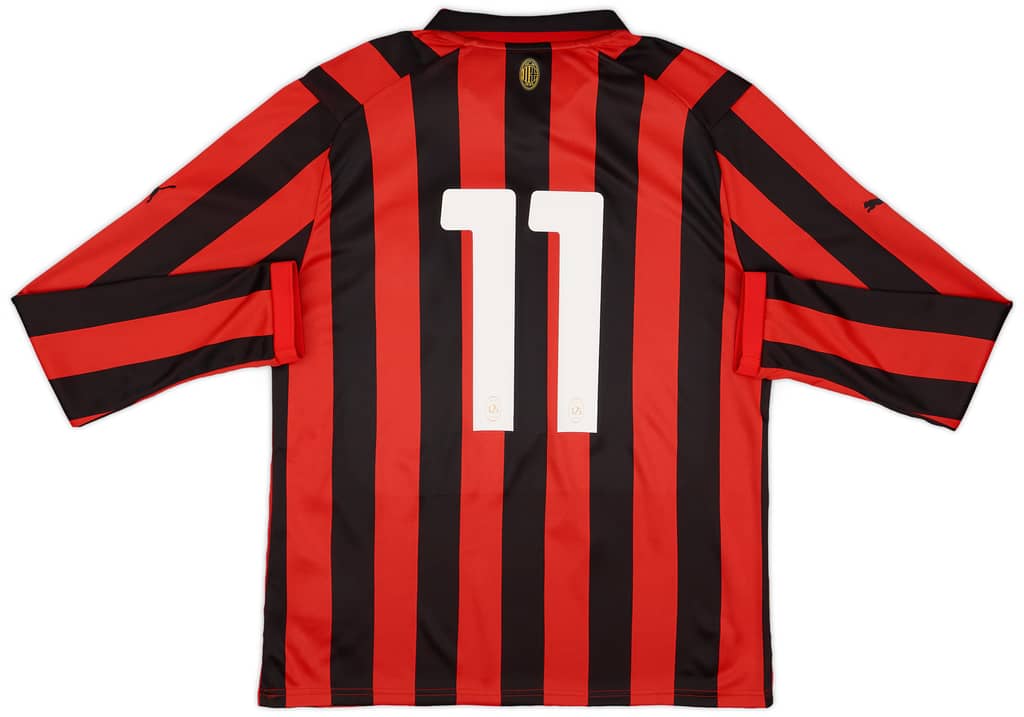 2024-25 AC Milan 125th Anniversary Authentic L/S Shirt #11 (Pulisic)