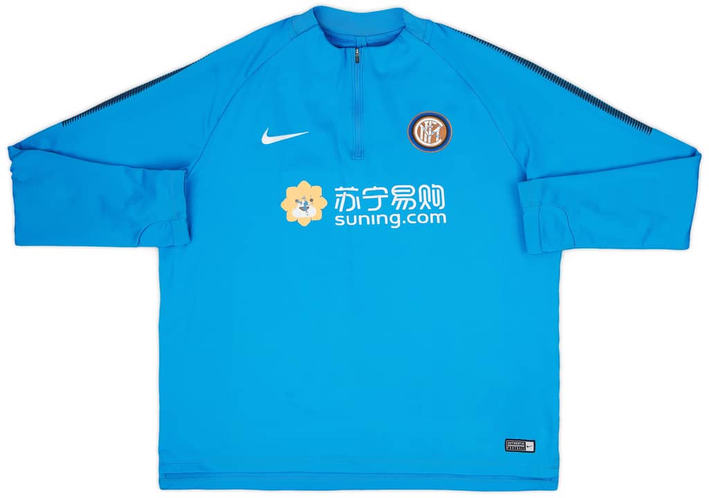 2017-18 Inter Milan Nike 1/4 Zip Drill Top - 6/10 - (XL)