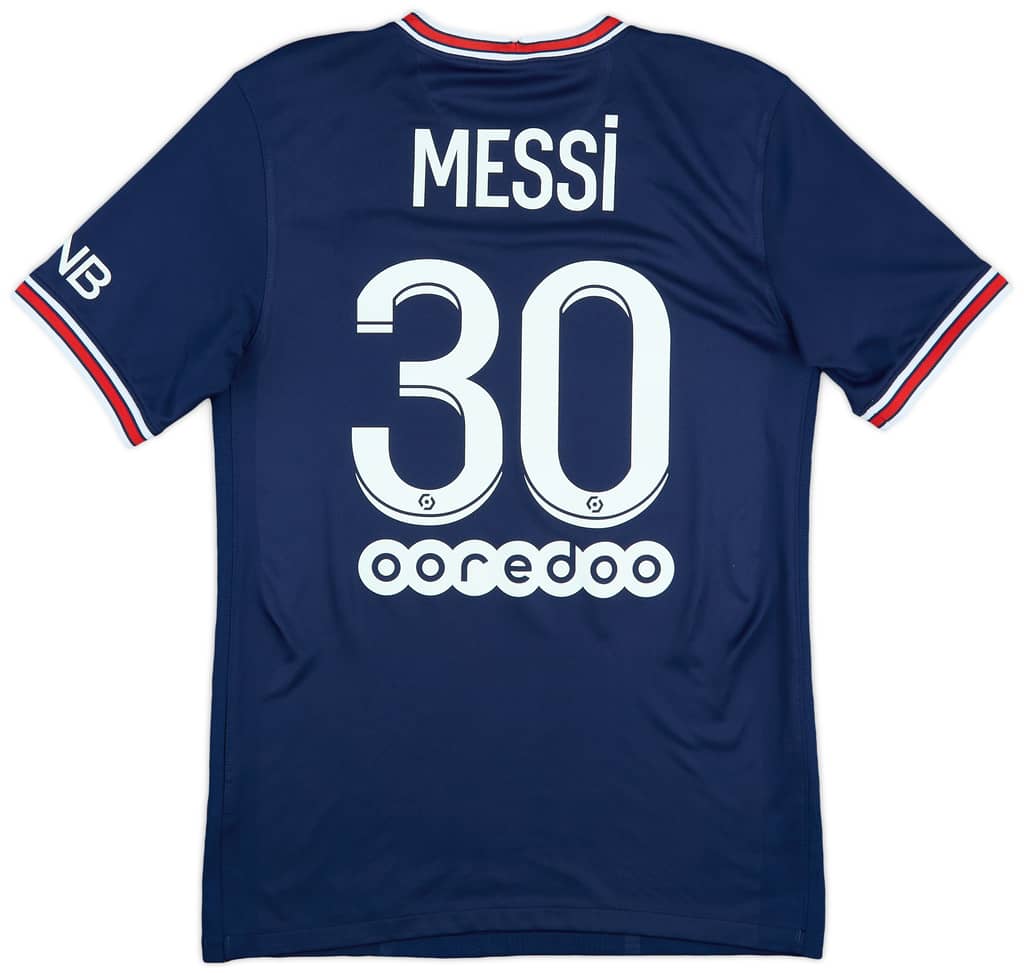 2021-22 Paris Saint-Germain Home Shirt Messi #30 - 9/10 - (S)