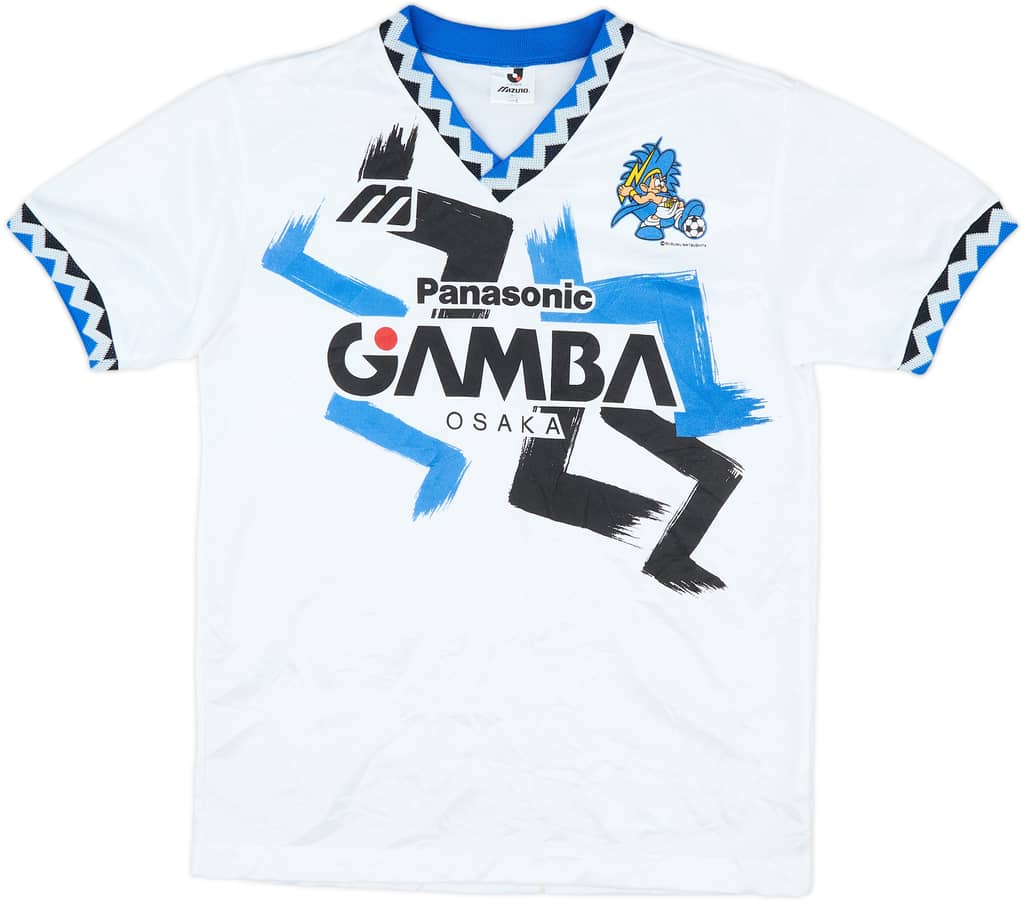 1993-95 Gamba Osaka Mizuno Training Shirt - 7/10 - (M/L)