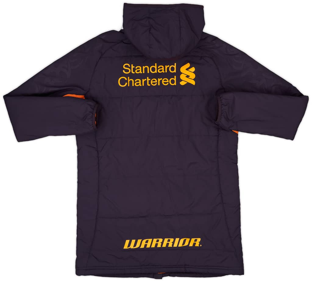 2012-13 Liverpool Warrior Hooded Padded Bench Coat - 9/10 - (S)
