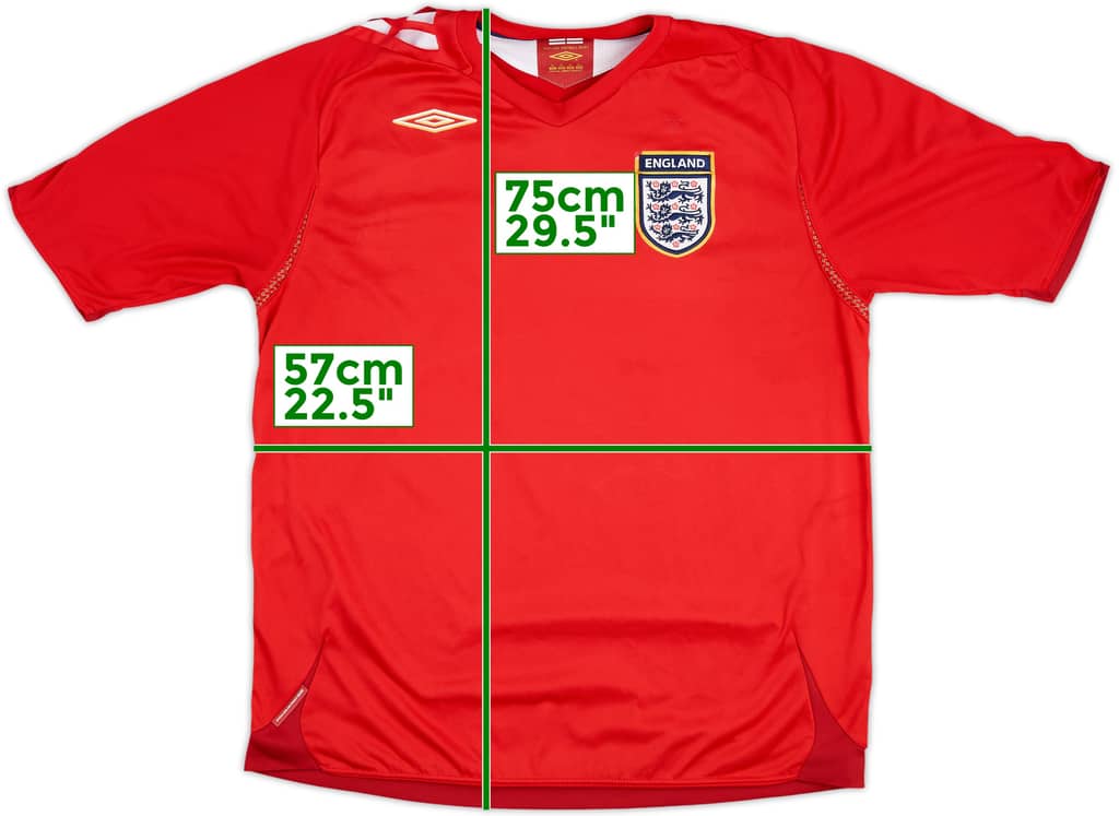 2006-08 England Away Shirt - 5/10 - (XL)