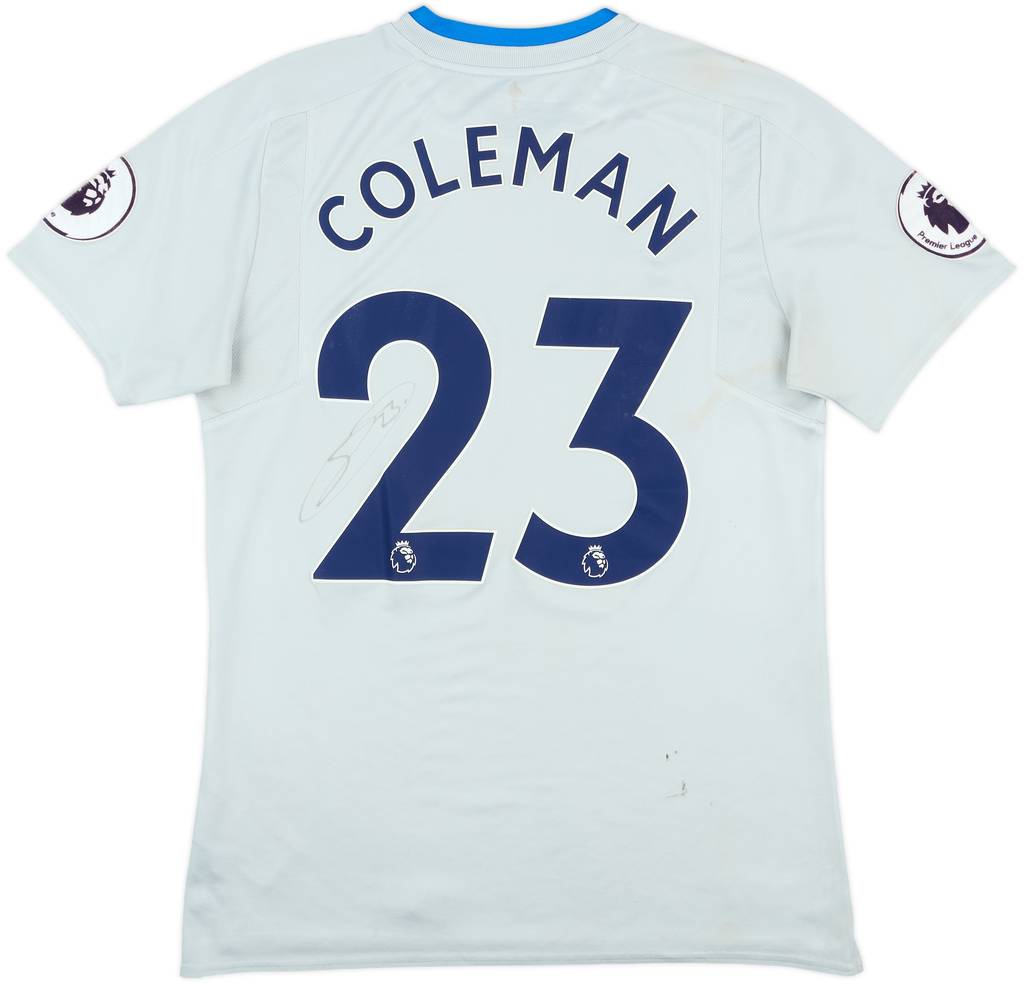 2017-18 Everton Signed Away Shirt Coleman #23 - 4/10 - (M)