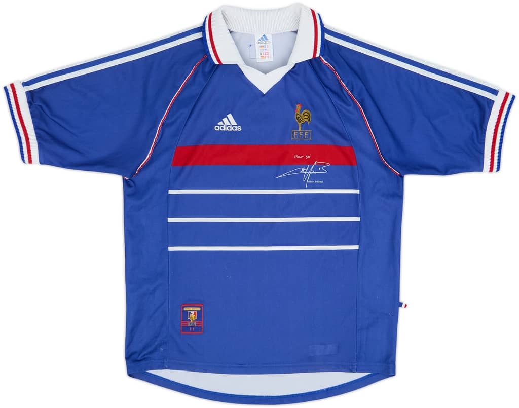1998-00 France 'Pour Toi Fabien Barthez' Home Shirt - 6/10 - (M)