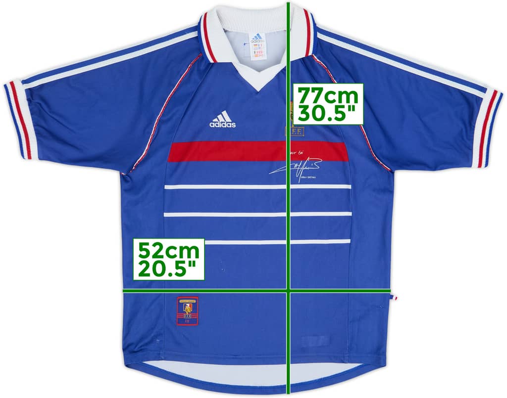 1998-00 France 'Pour Toi Fabien Barthez' Home Shirt - 6/10 - (M)