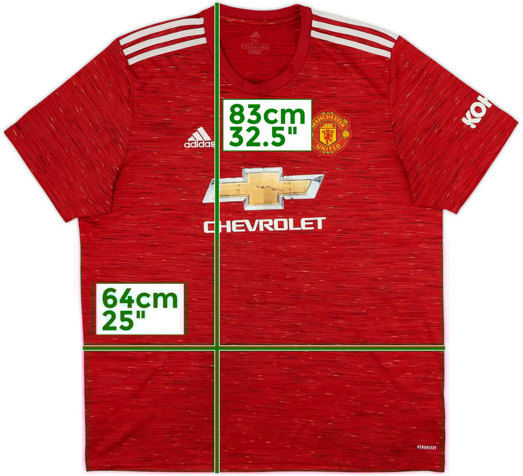 2020-21 Manchester United Home Shirt - 5/10 - (XXL)