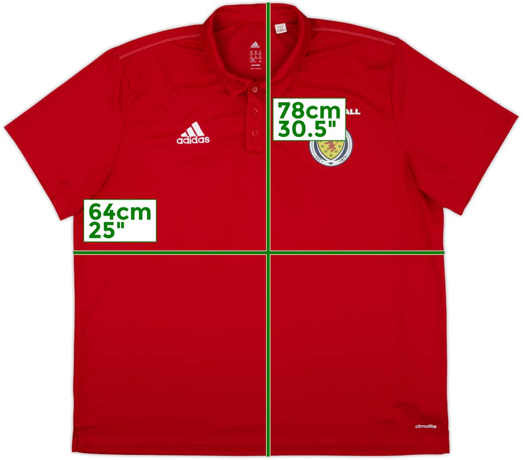 2016-17 Scotland adidas Polo Shirt - 8/10 - (XXL)