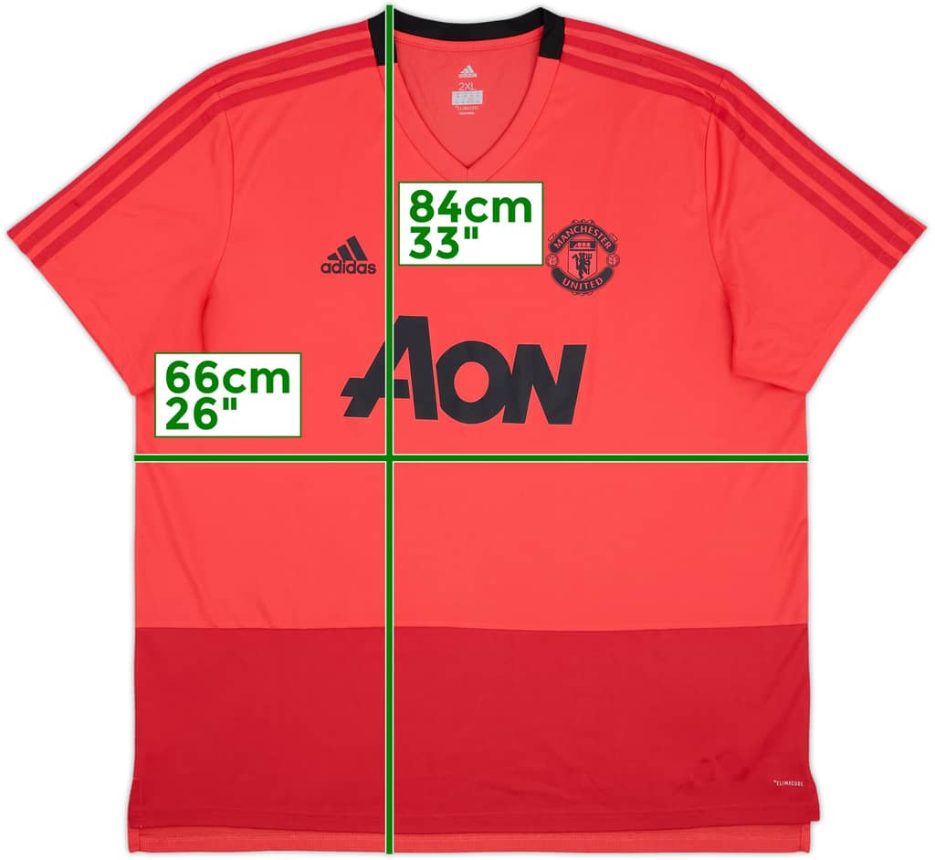 2018-19 Manchester United adidas Training Shirt - 9/10 - (XXL)