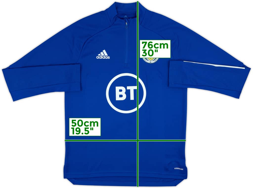 2020-21 Scotland adidas 1/4 Zip Drill Top - 8/10 - (M)