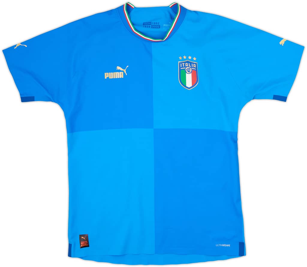 2022-23 Italy Authentic Home Shirt - 9/10 - (S)