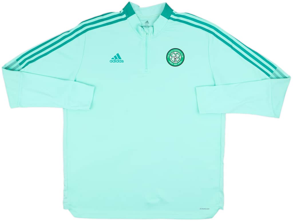 2022-23 Celtic adidas 1/4 Zip Training Top - 8/10 - (XXL)