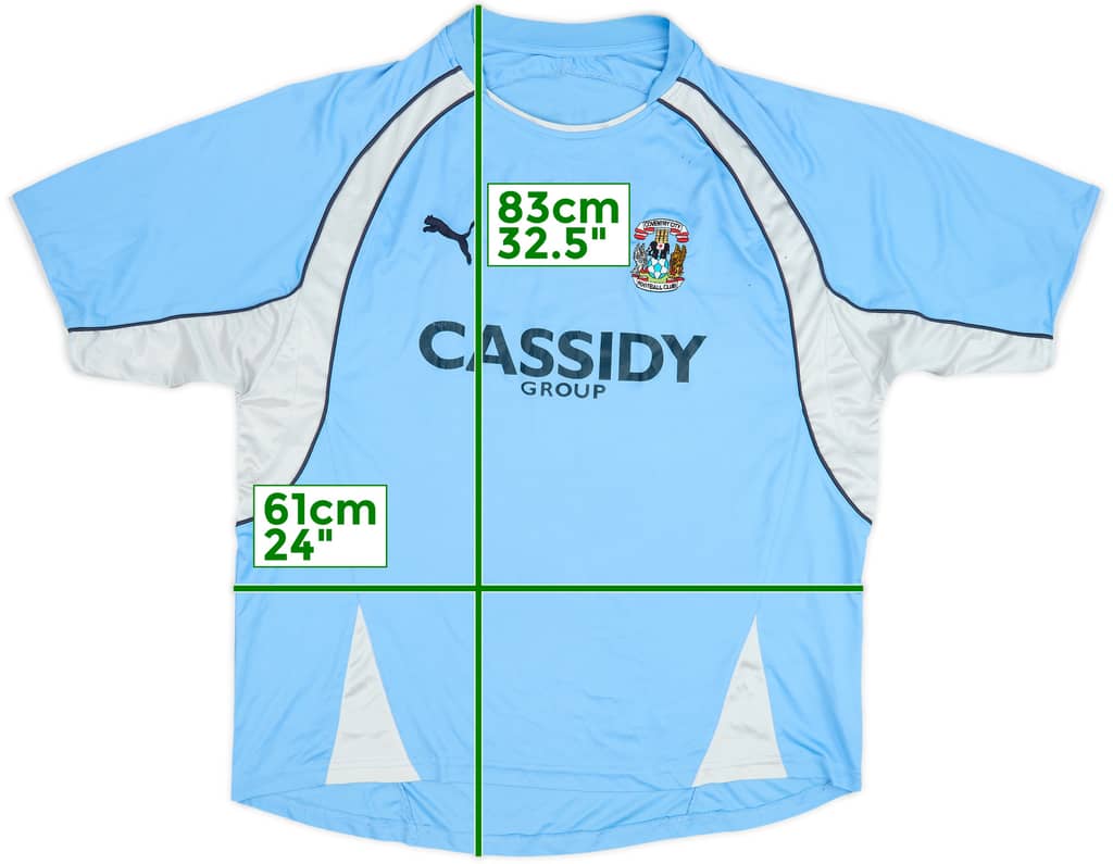 2007-08 Coventry Home Shirt - 6/10 - (3XL)