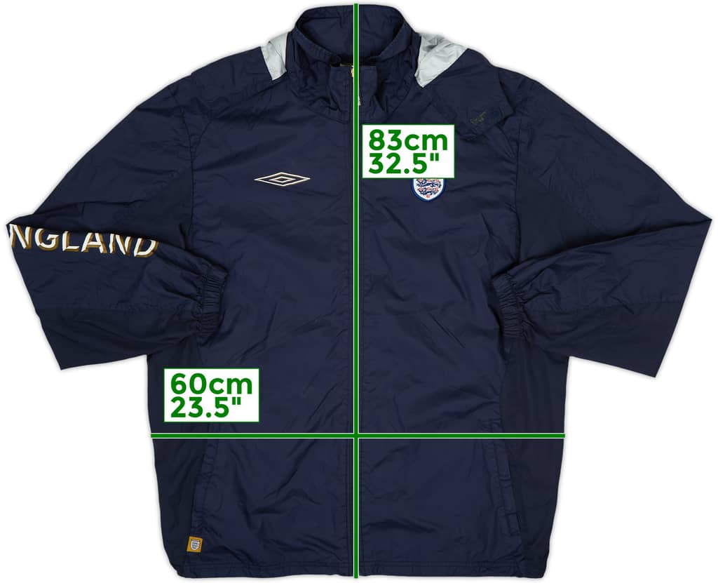 2004-06 England Umbro Hooded Rain Jacket - 6/10 - (L)