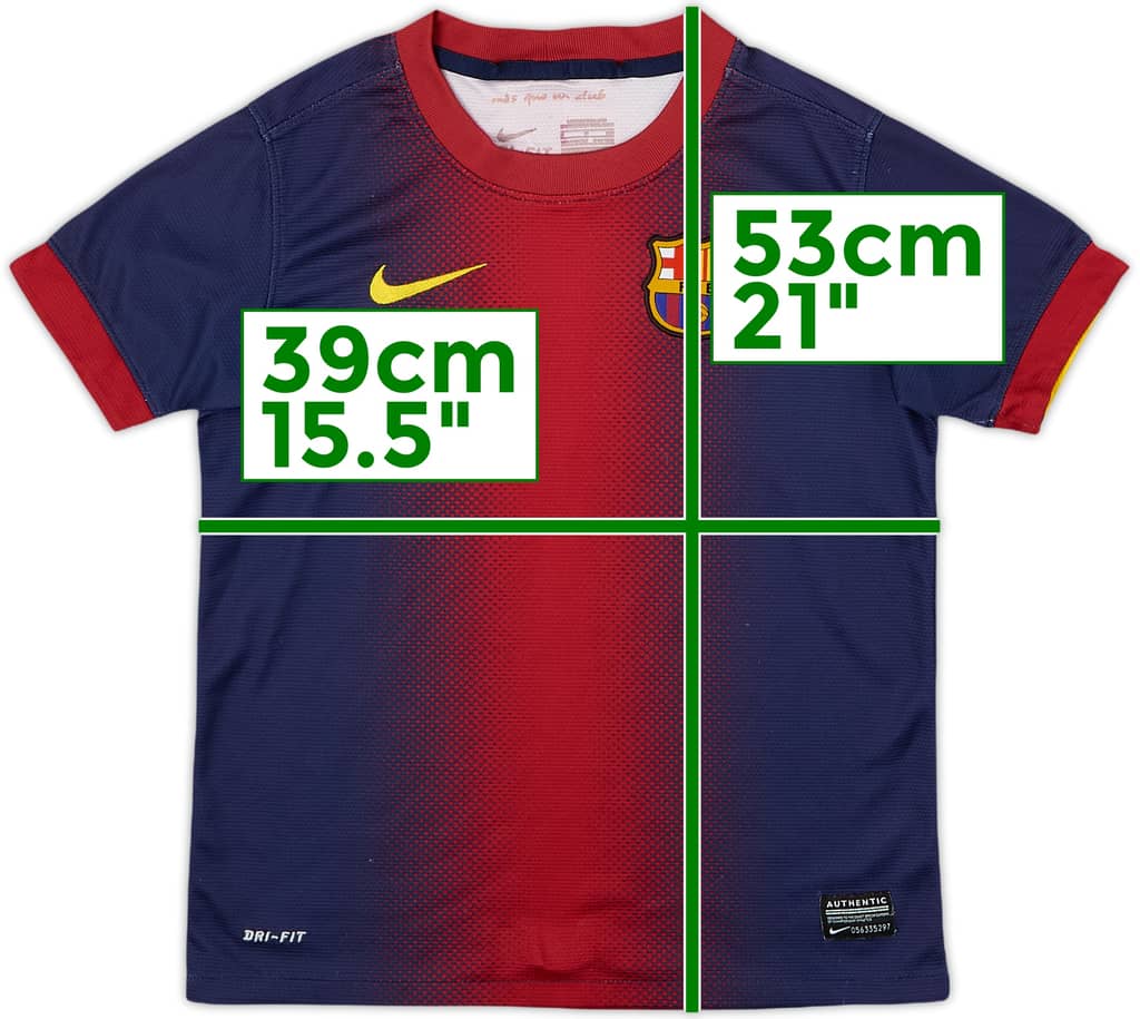 2012-13 Barcelona Home Shirt - 8/10 - (S.Boys)