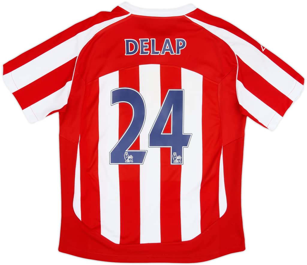 2009-10 Stoke City Home Shirt Delap #24 - 6/10 - (L)