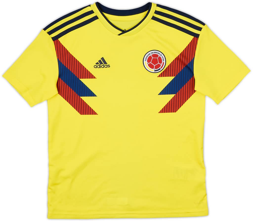 2018-19 Colombia Home Shirt - 7/10 - (M.Boys)
