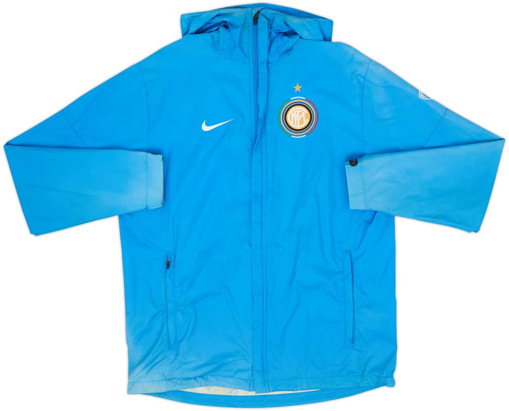2009-10 Inter Milan Nike Hooded Rain Jacket - 5/10 - (S)