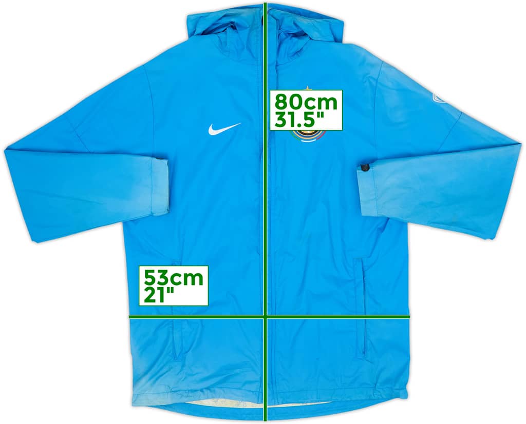 2009-10 Inter Milan Nike Hooded Rain Jacket - 5/10 - (S)