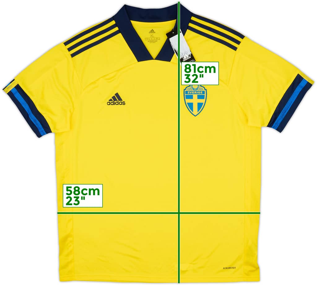 2020-21 Sweden Home Shirt (XL)