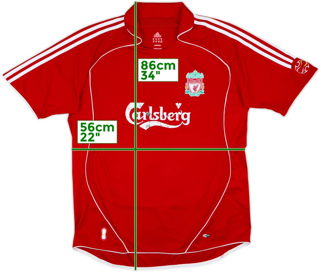 2006-08 Liverpool Home Shirt - 5/10 - (XL)