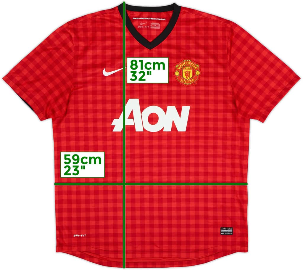 2012-13 Manchester United Home Shirt - 5/10 - (XL)