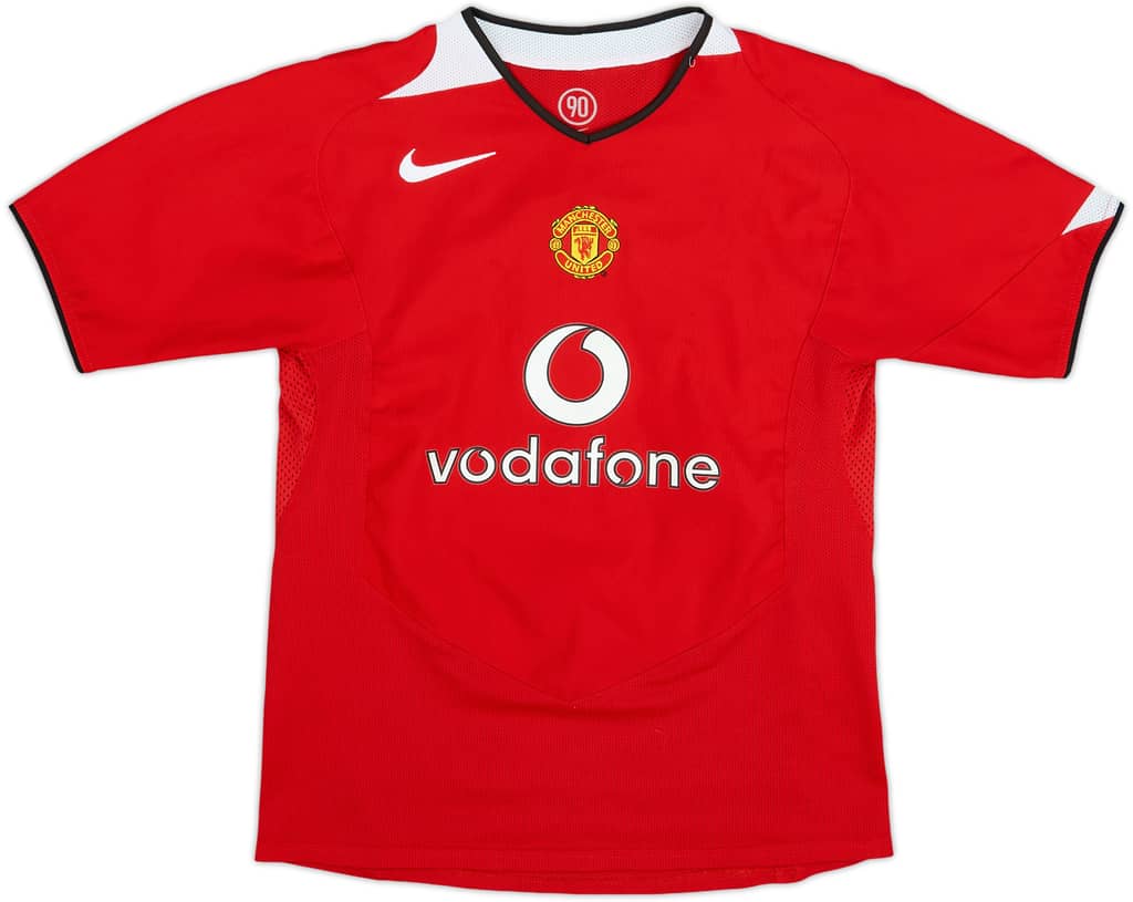2004-06 Manchester United Home Shirt - 8/10 - (L.Boys)