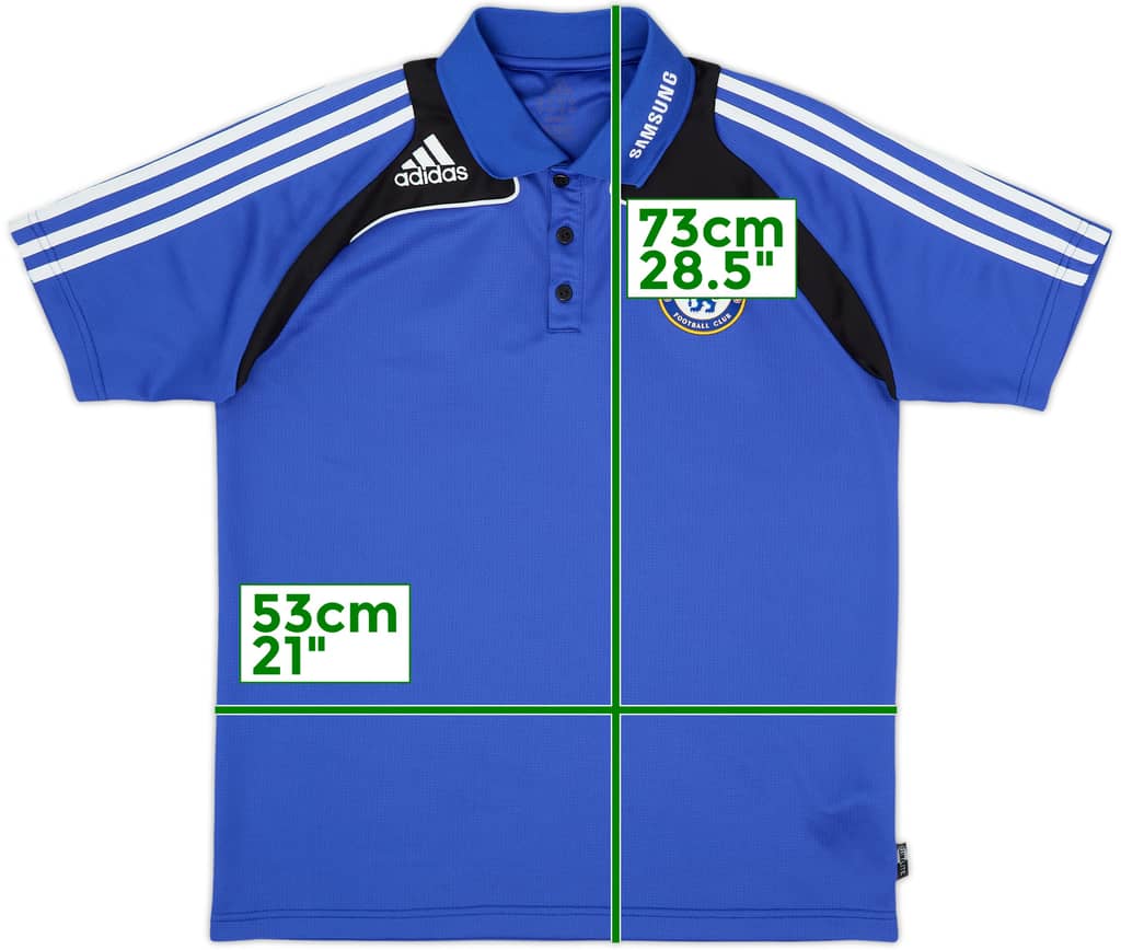 2008-09 Chelsea adidas Polo Shirt - 8/10 - (L)
