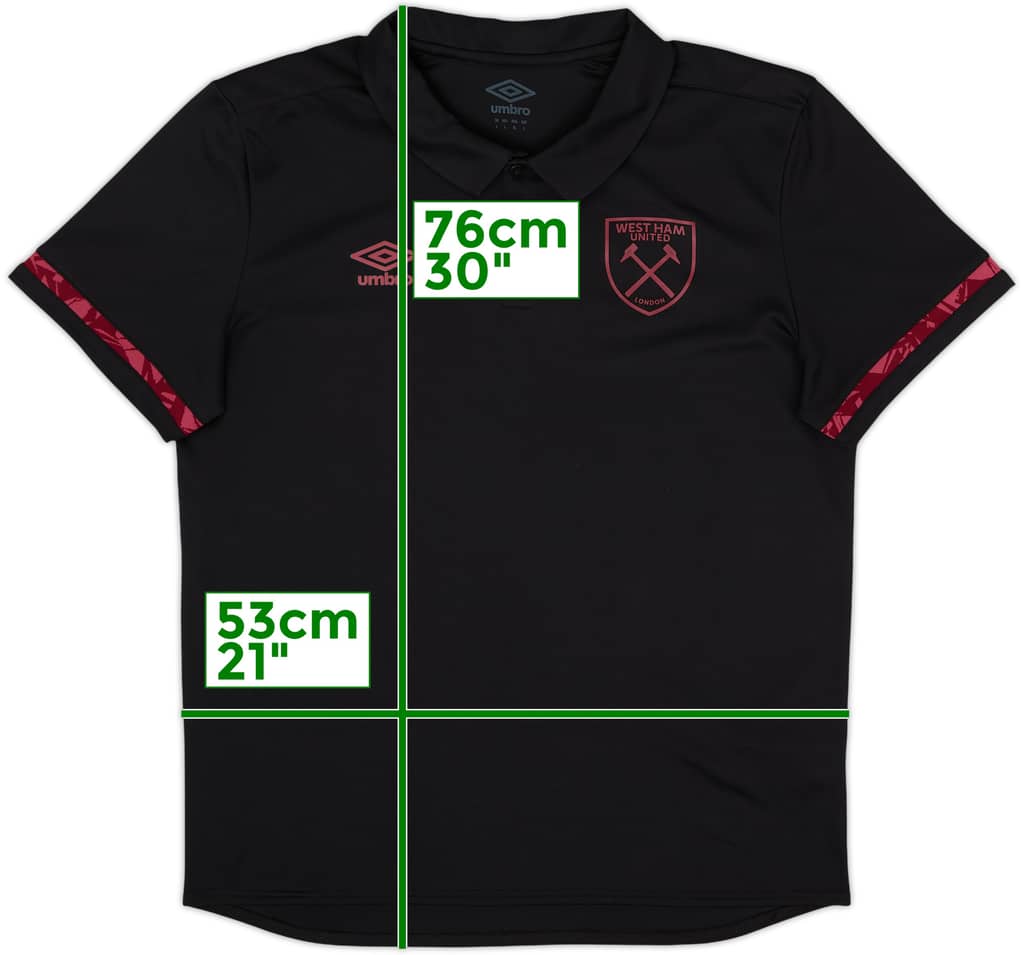 2020-21 West Ham Umbro Polo Shirt - 10/10 - (L)
