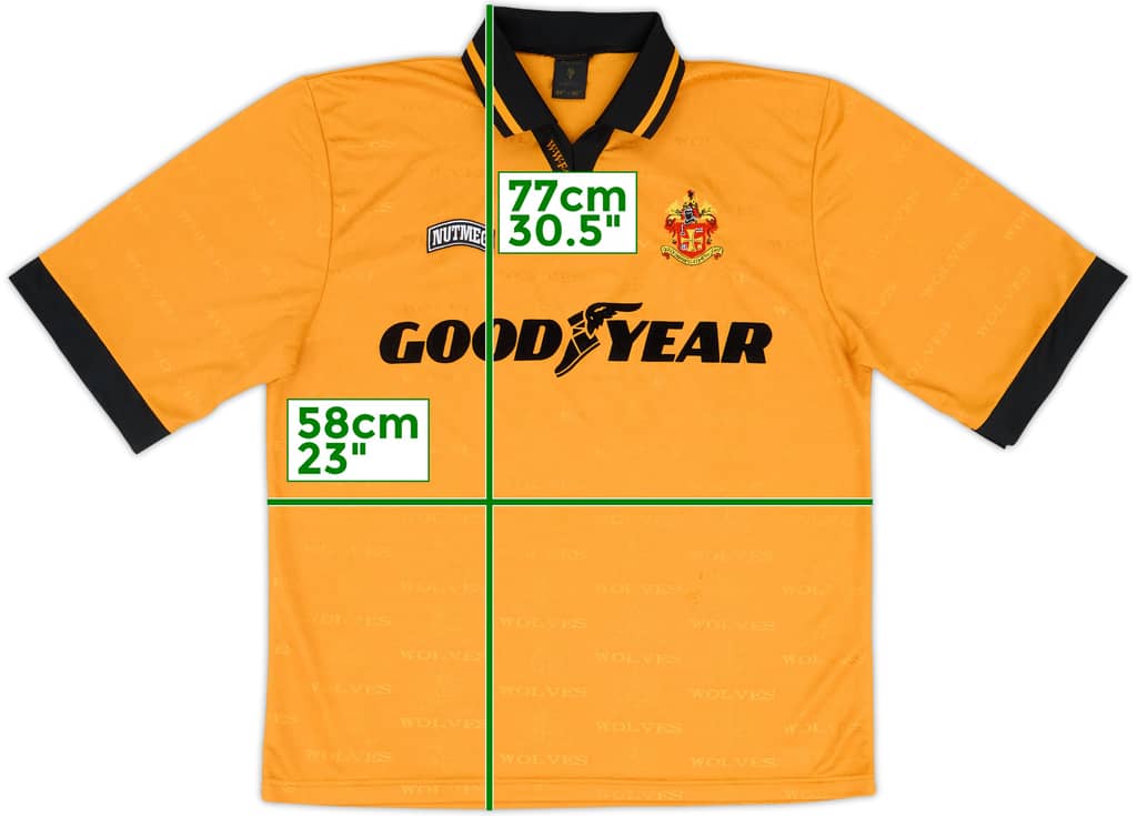 1995-96 Wolves Home Shirt - 9/10 - (L/XL)