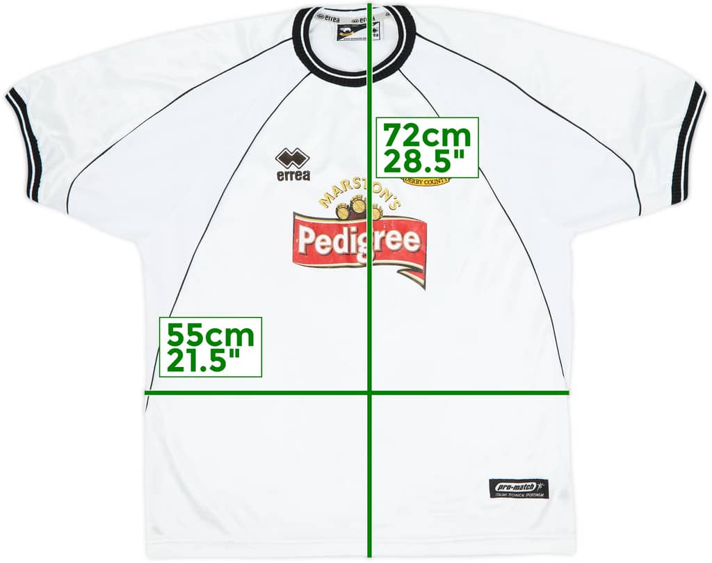 2001-02 Derby County Home Shirt - 6/10 - (Women's XL)