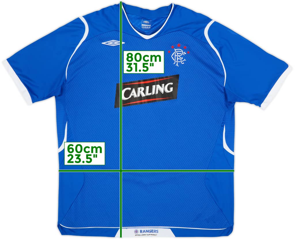 2008-09 Rangers Home Shirt - 8/10 - (XXL)