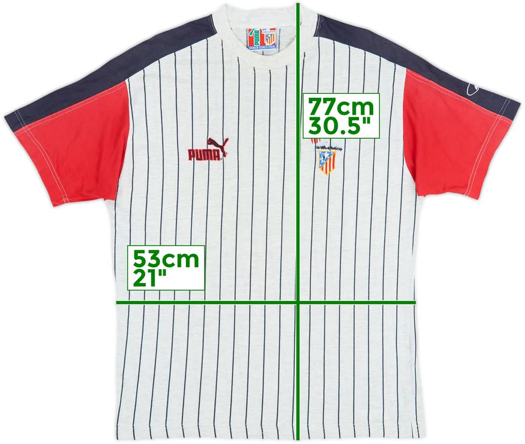 1996-97 Atletico Madrid Puma Training Shirt - 7/10 - (L)