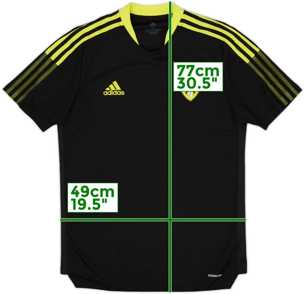 2021-22 Leeds United adidas Training Shirt - 10/10 - (M)