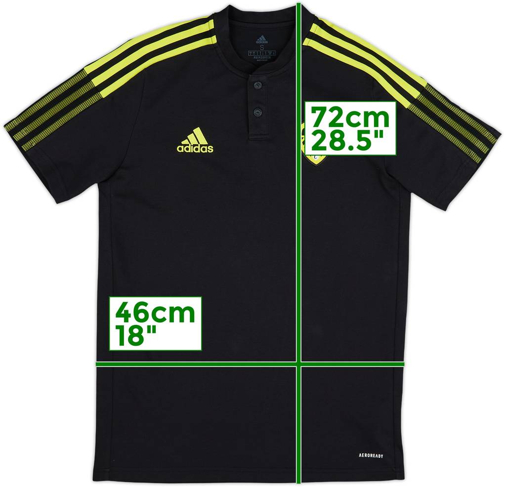 2021-22 Leeds adidas Polo Shirt - 10/10 - (S)