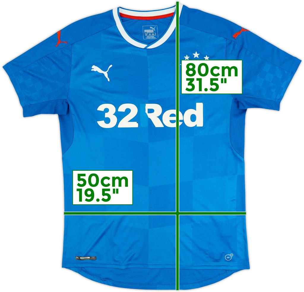 2016-18 Rangers Home Shirt - 4/10 - (M)