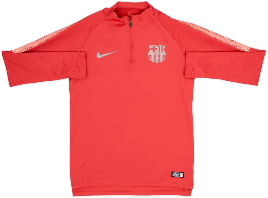 2018-19 Barcelona Nike 1/4 Zip Training Top - 7/10 - (S)