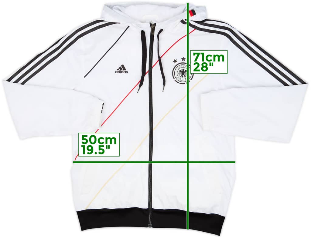 2012-13 Germany adidas Hooded Track Jacket - 7/10 - (S)