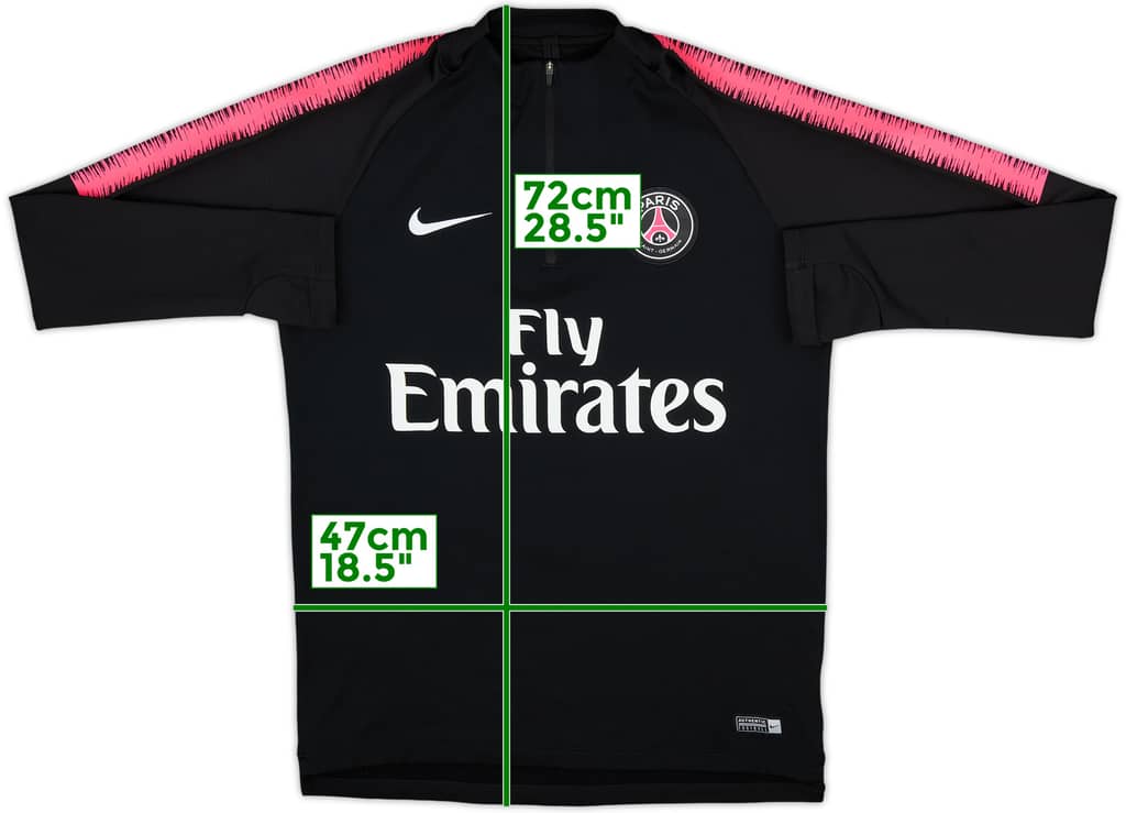 2018-19 Paris Saint-Germain Nike 1/4 Zip Drill Top - 10/10 - (M)